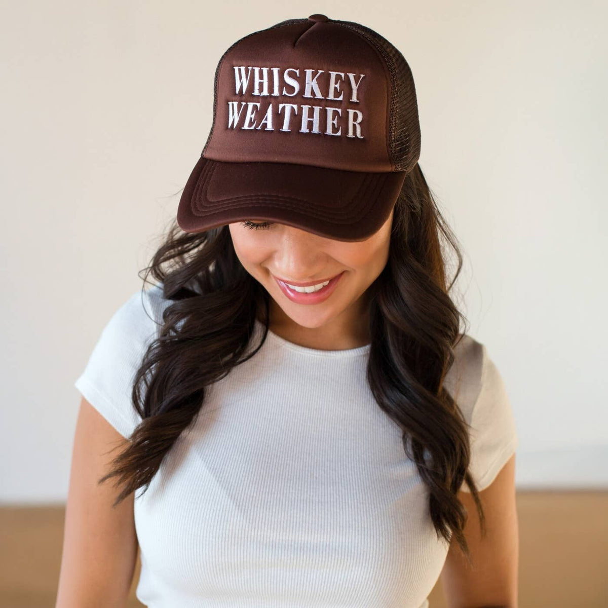Panache Apparel Co. - Brown Whiskey Weather Trucker Hat