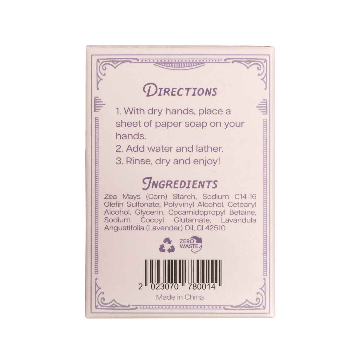 Paper Soap – Lavender