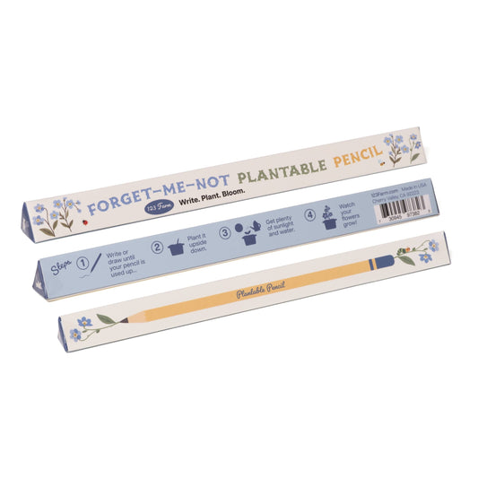 123 Farm - Forget-Me-Knot Plantable Pencil – Eco-Friendly Gift