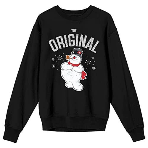 Frosty the Snowman Black Crew Neck Sweatshirt