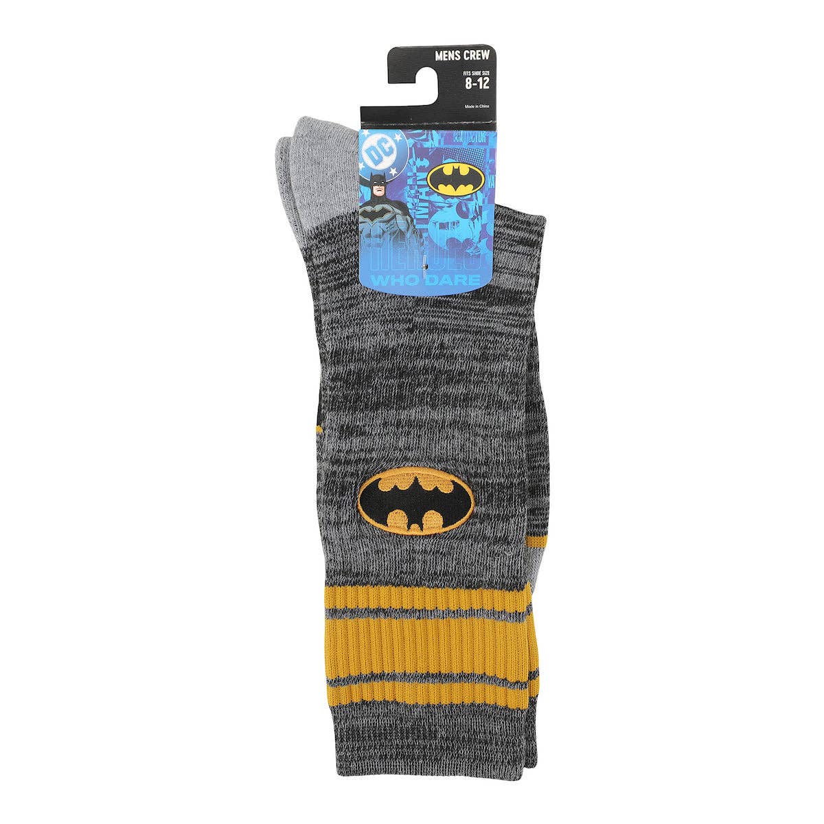 Bioworld Merchandising - Batman Logo Men's Black Athletic Crew Socks
