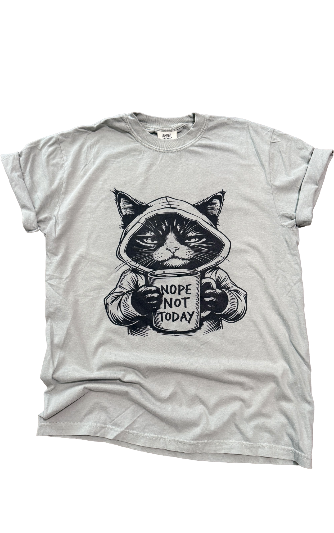 Pick Your Poison Tees LLC - Nope Not Today Grumpy Cat Tee