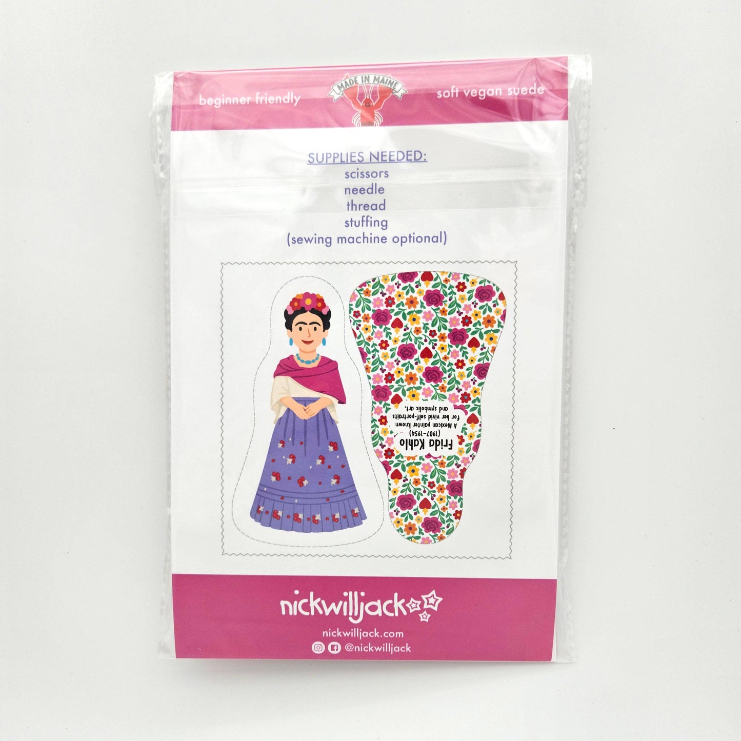 Nickwilljack - Sew Your Own Frida Kahlo Doll Kit