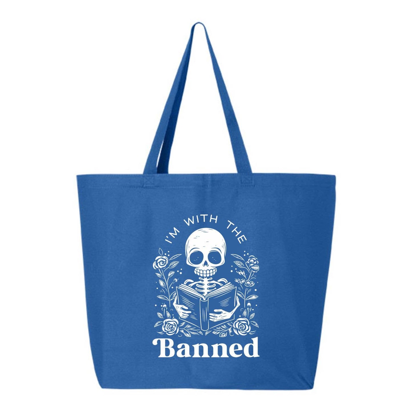 Suzy Swede - With the Banned Books Cotton Canvas Market Tote Bag