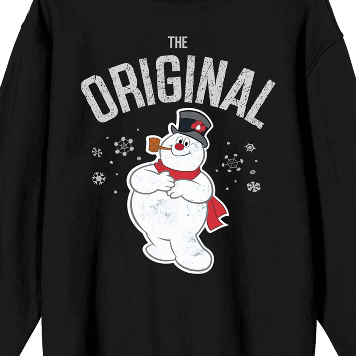 Frosty the Snowman Black Crew Neck Sweatshirt
