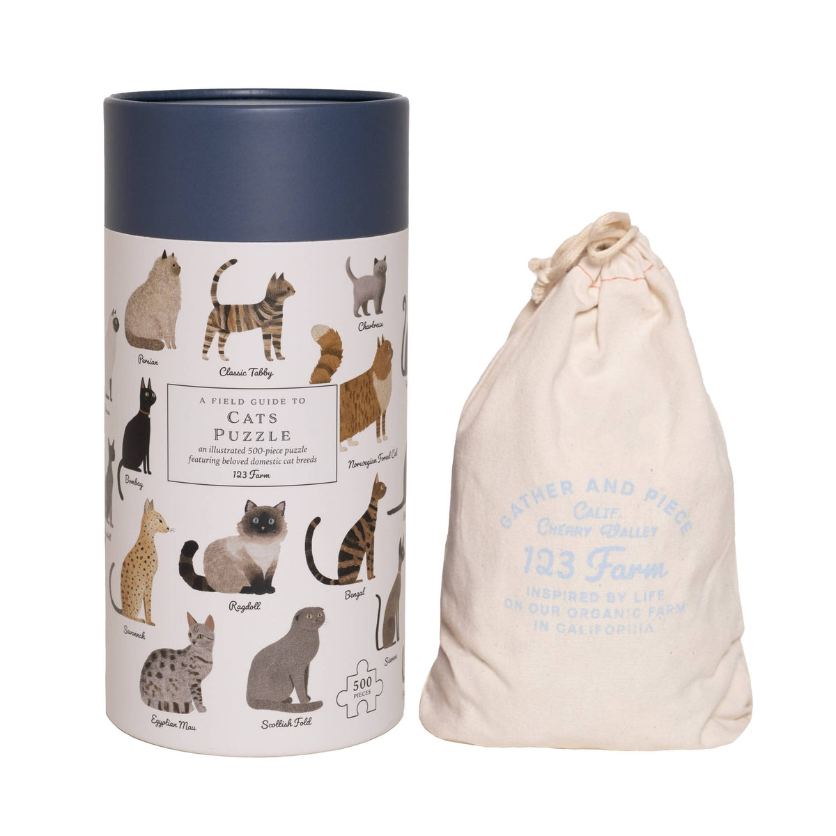 123 Farm - Cats Puzzle – 500 Pc Tube