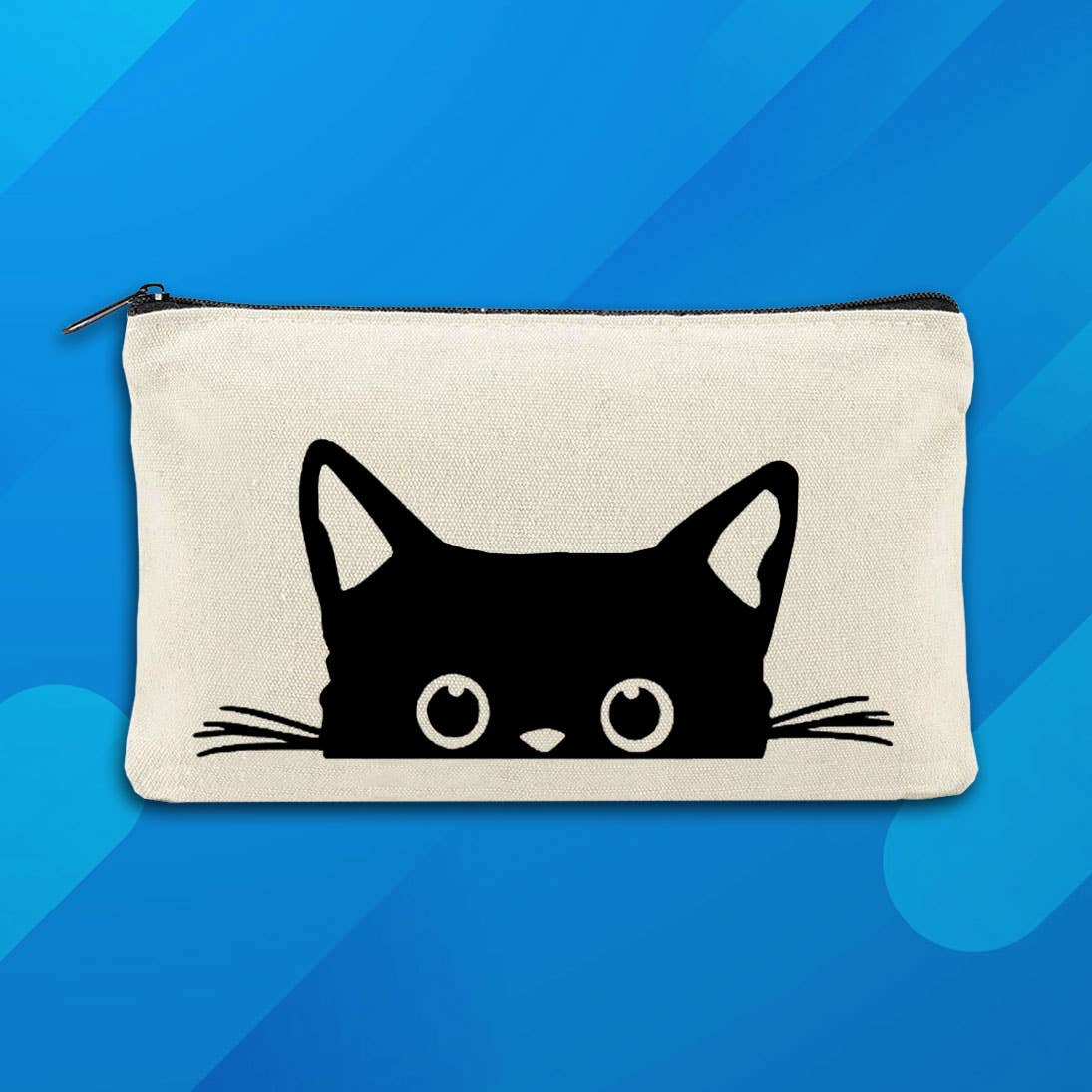 Coastal Creators of Connecticut. - Cat Peeking Canvas Bag