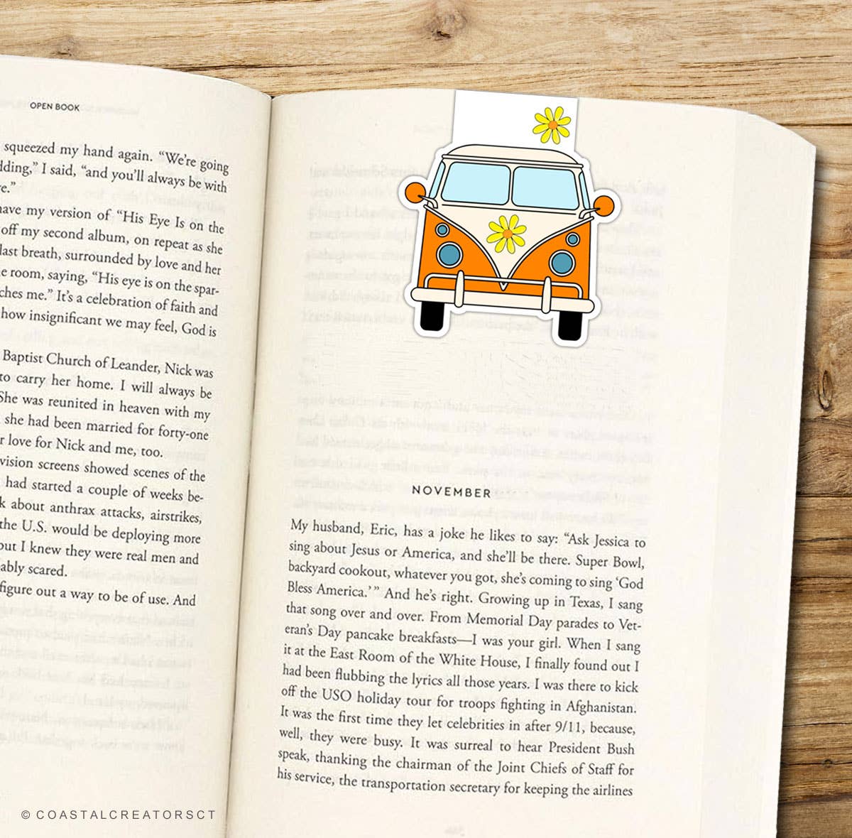 Coastal Creators of Connecticut - Gilmore Girls VW Bug Magnetic Bookmark
