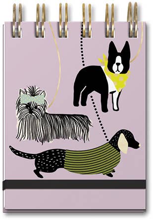 Lady Jayne - SPIRAL POCKET NOTEPAD SKETCHED PET DOGS