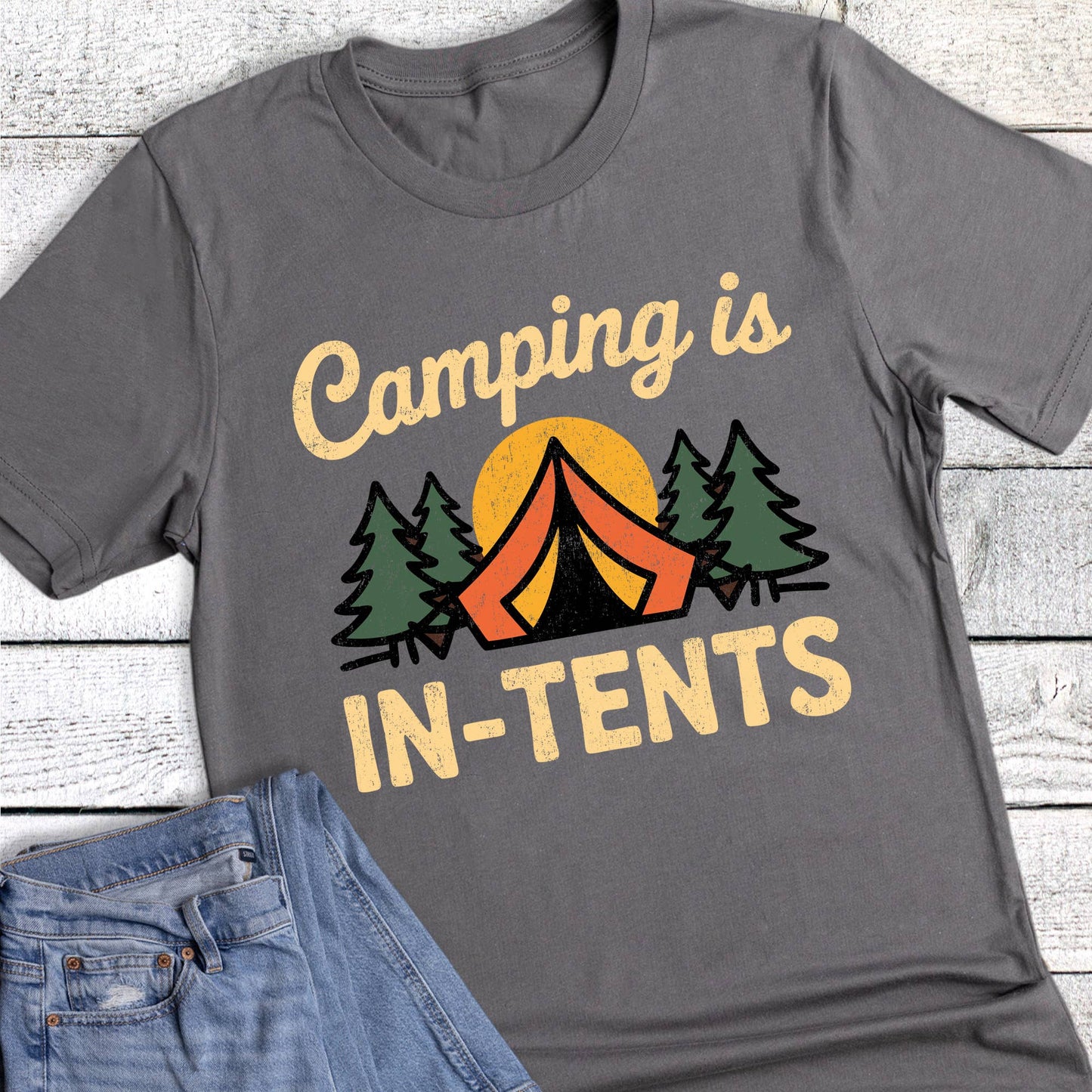 Dust and Roots - Camping Funny In-Tents Graphic Tee