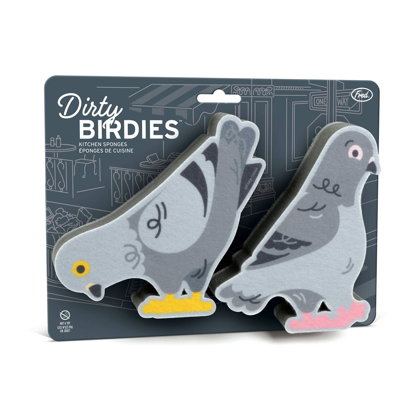 Fred & Friends - DIRTY BIRDIES Pigeon Sponges