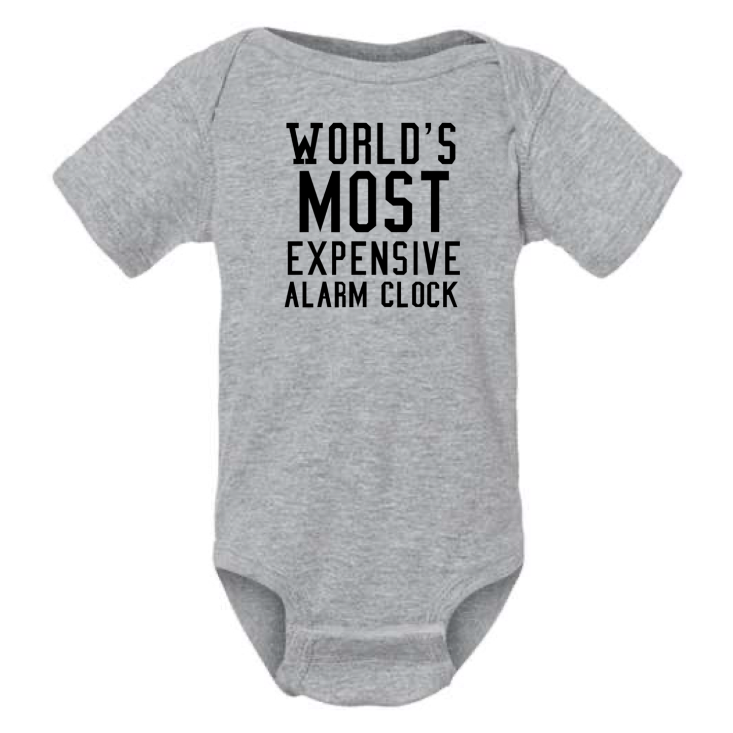 dkhandmade - WORLD'S MOST EXPENSIVE ALARM CLOCK BABY ONESIE