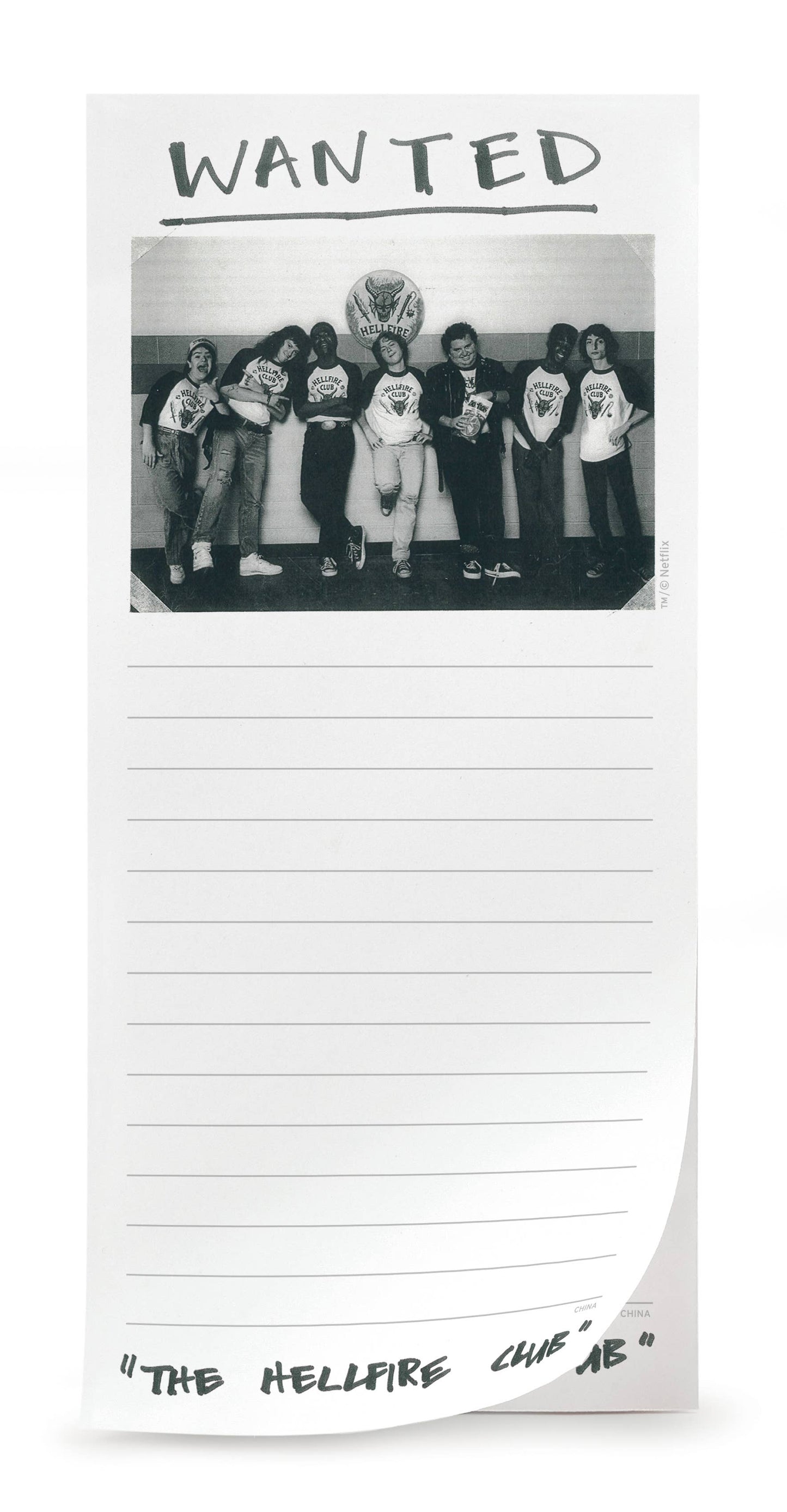 Fred & Friends - Stranger Things - Hellfire Club Magnetic Note Pad
