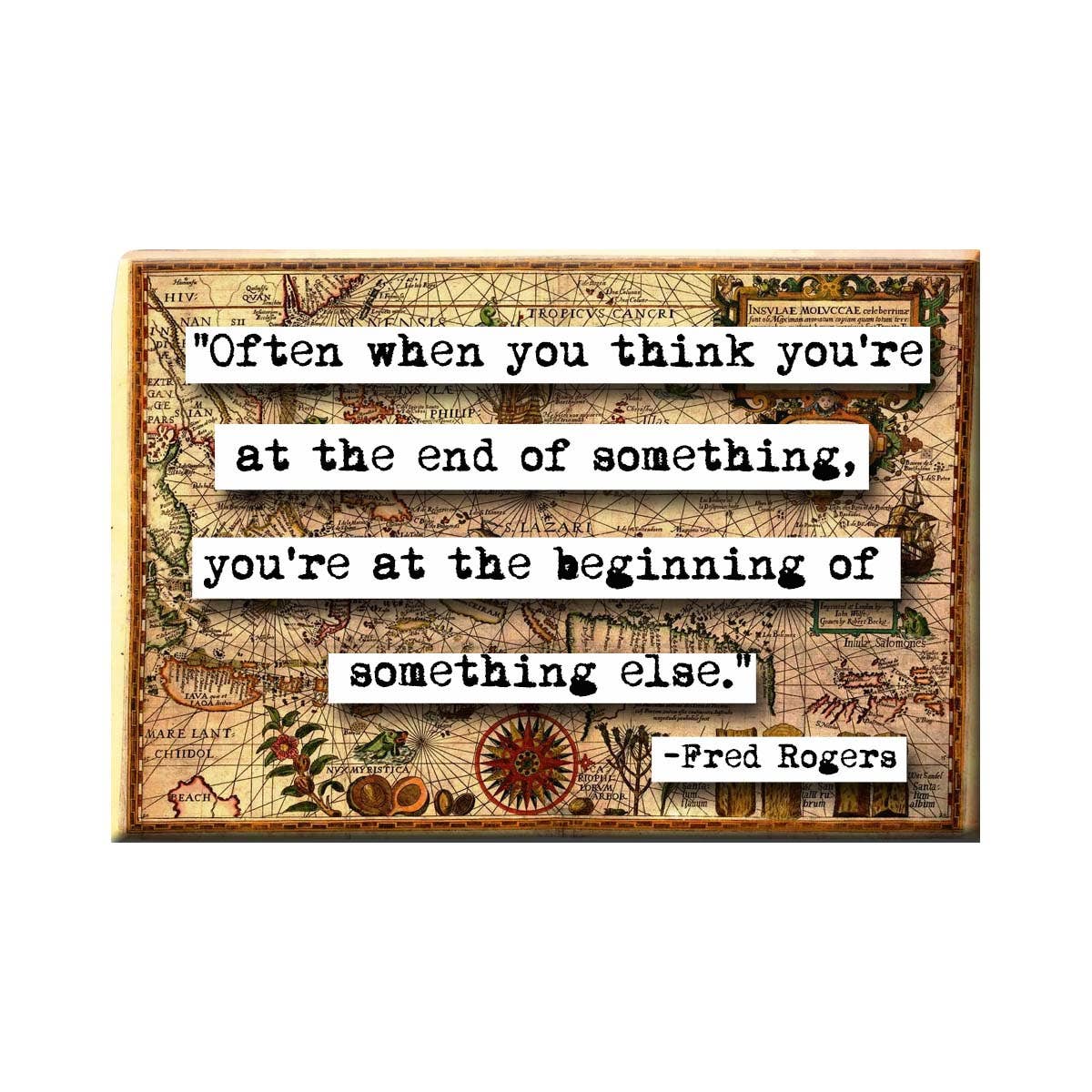 ChicalooKate - Mister Rogers Beginning Quote Magnet