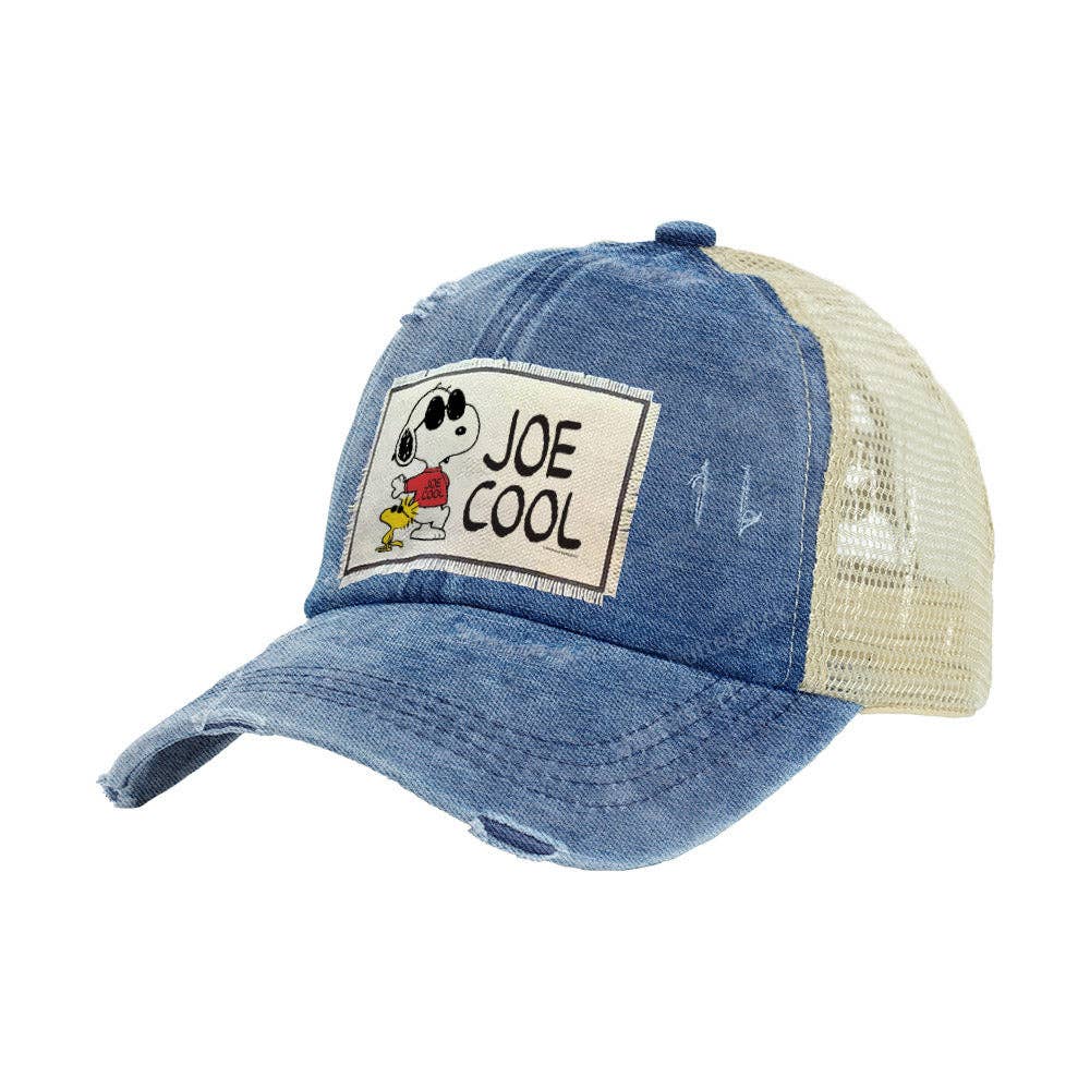 BRIEF INSANITY - Snoopy Joe Cool - Vintage Distressed Trucker Adult Hat