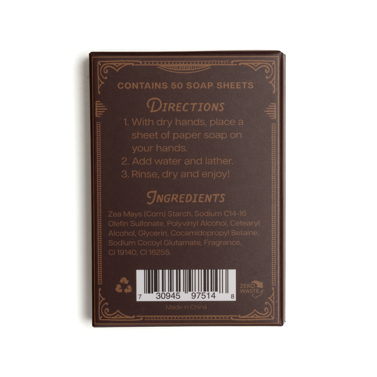 Paper Soap – Cinnamon + Clove