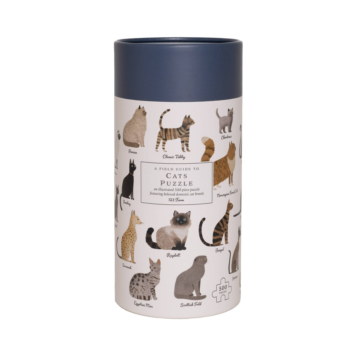 123 Farm - Cats Puzzle – 500 Pc Tube