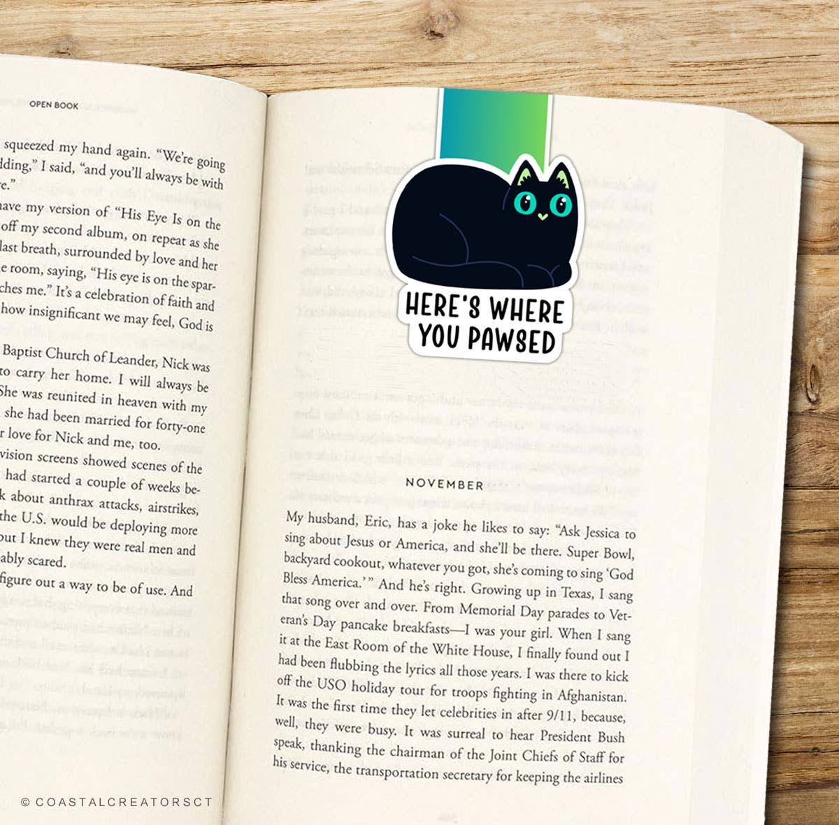 Coastal Creators of Connecticut - The Mew Yorker Cat Journal w/ Magnetic Bookmark (Packaged)