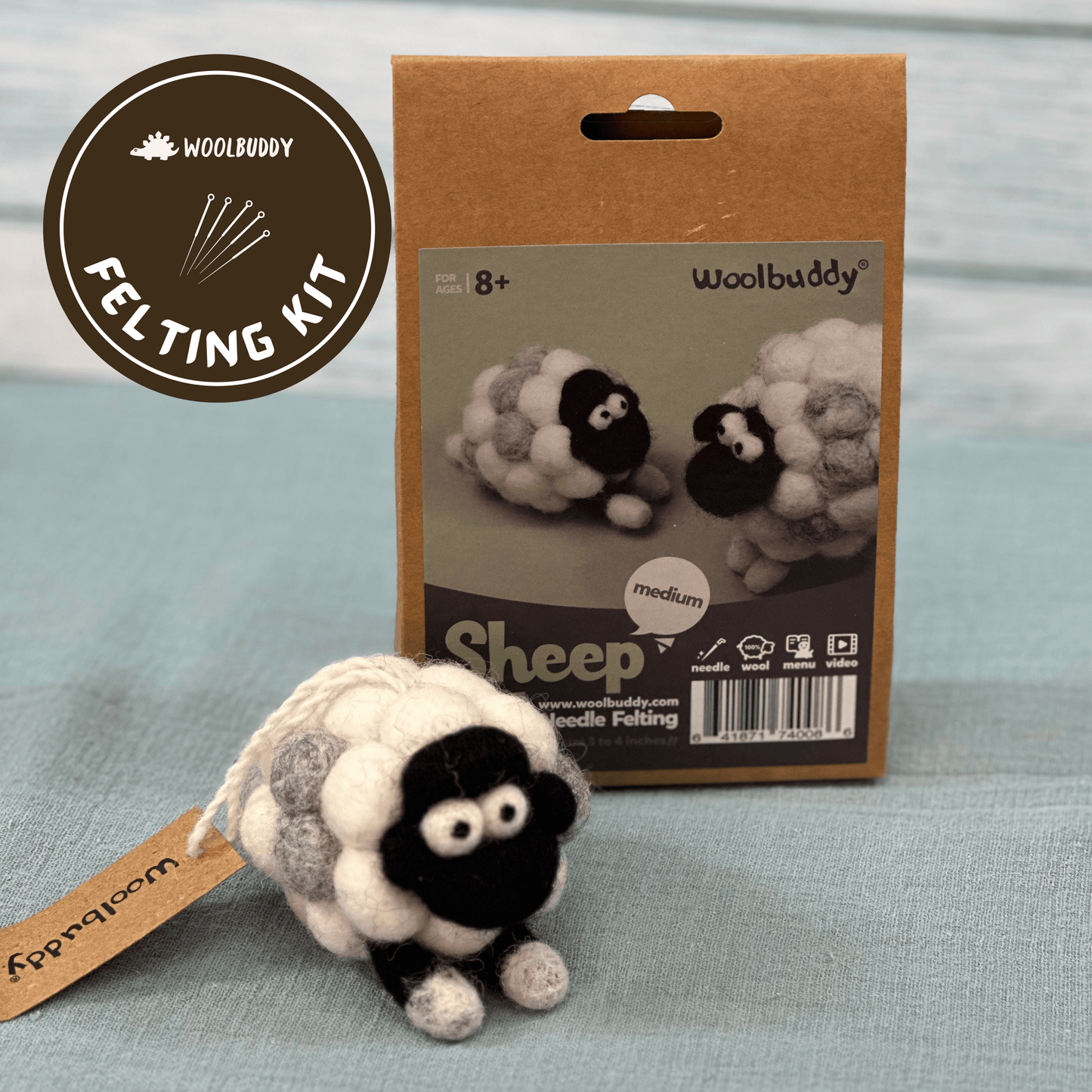 Woolbuddy -  Needle Felting Kit - Sheep
