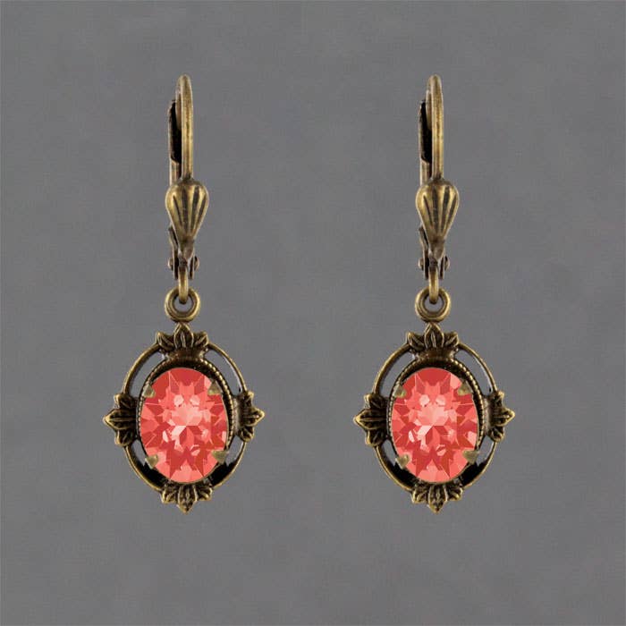 Sadie Green's Jewelry - Leaf Frame Earring