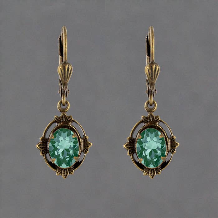 Sadie Green's Jewelry - Leaf Frame Earring