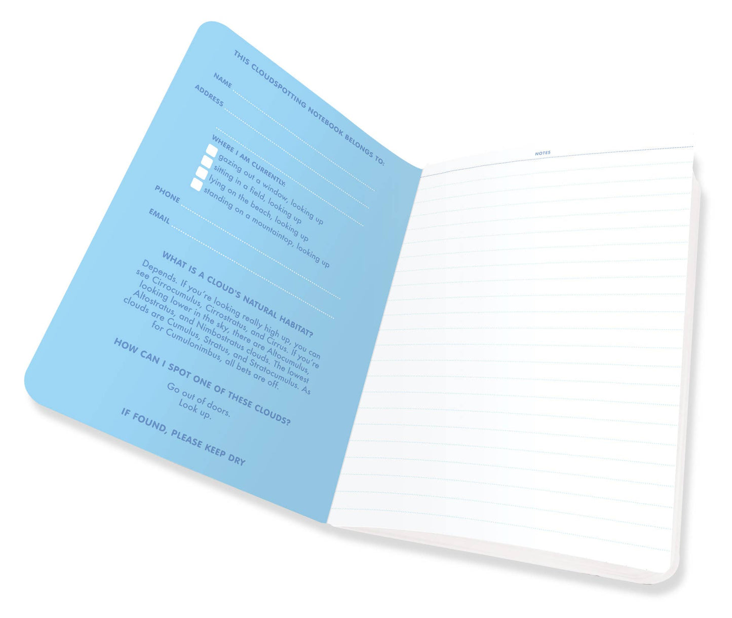 Unemployed Philosophers Guild - Full-Size Cloudspotting Notebook