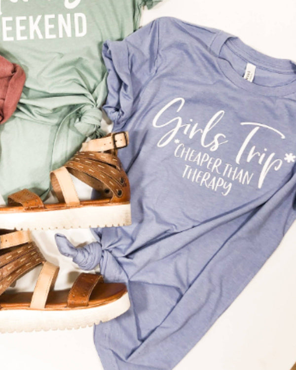 Peach Closet - Girl's Trip Cheaper Than Therapy Tee
