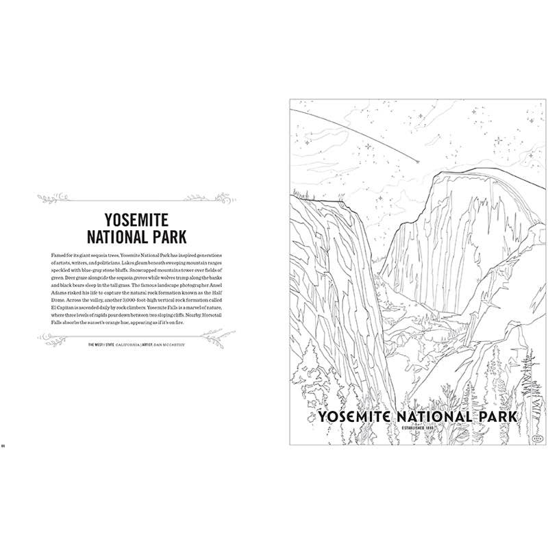 Insight Editions - #1 Pop Culture Publisher - The Art of the National Parks Coloring Book Kit - NEW!