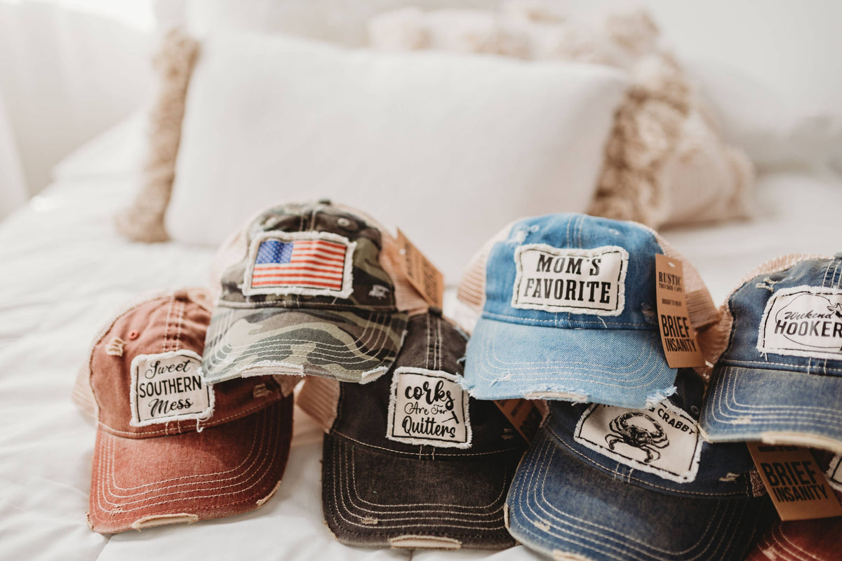 BRIEF INSANITY - Silently Judging You Vintage Distressed Trucker Adult Hat