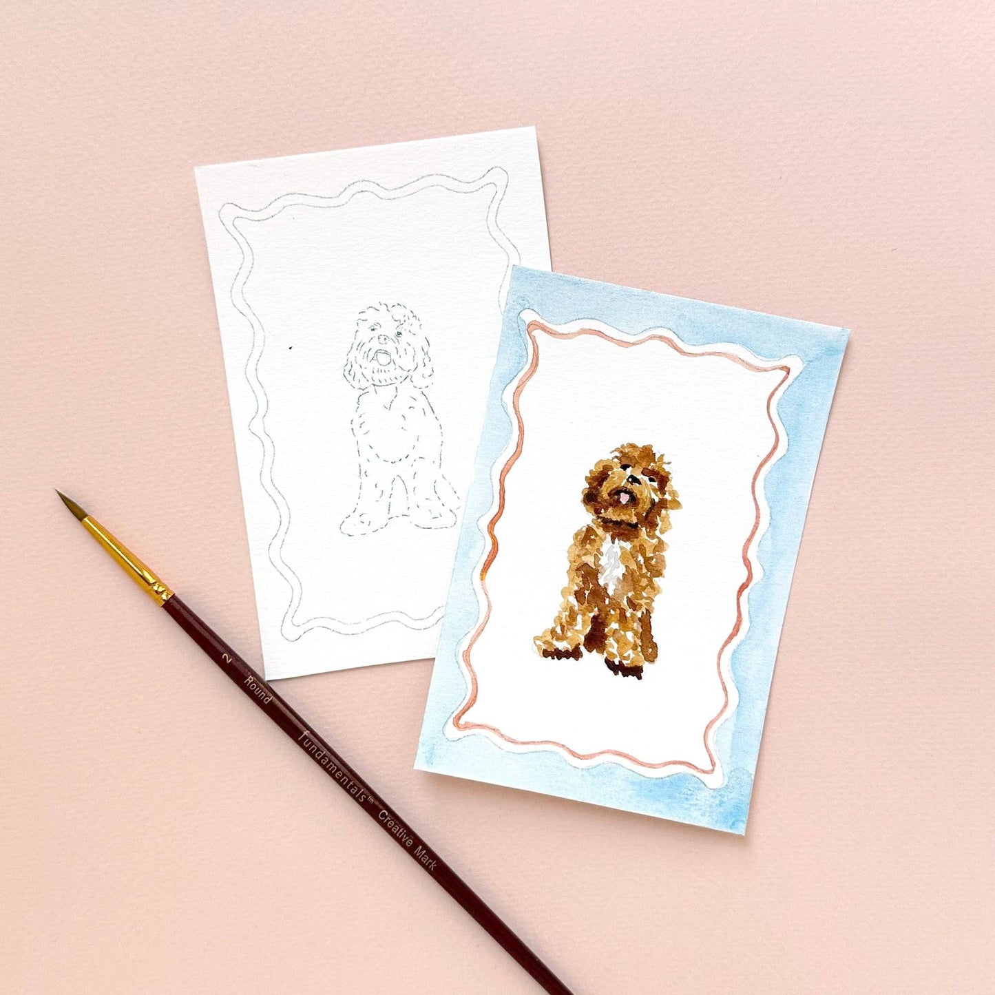 Antiquaria - Mini Watercolor Painting Kit: Dogs