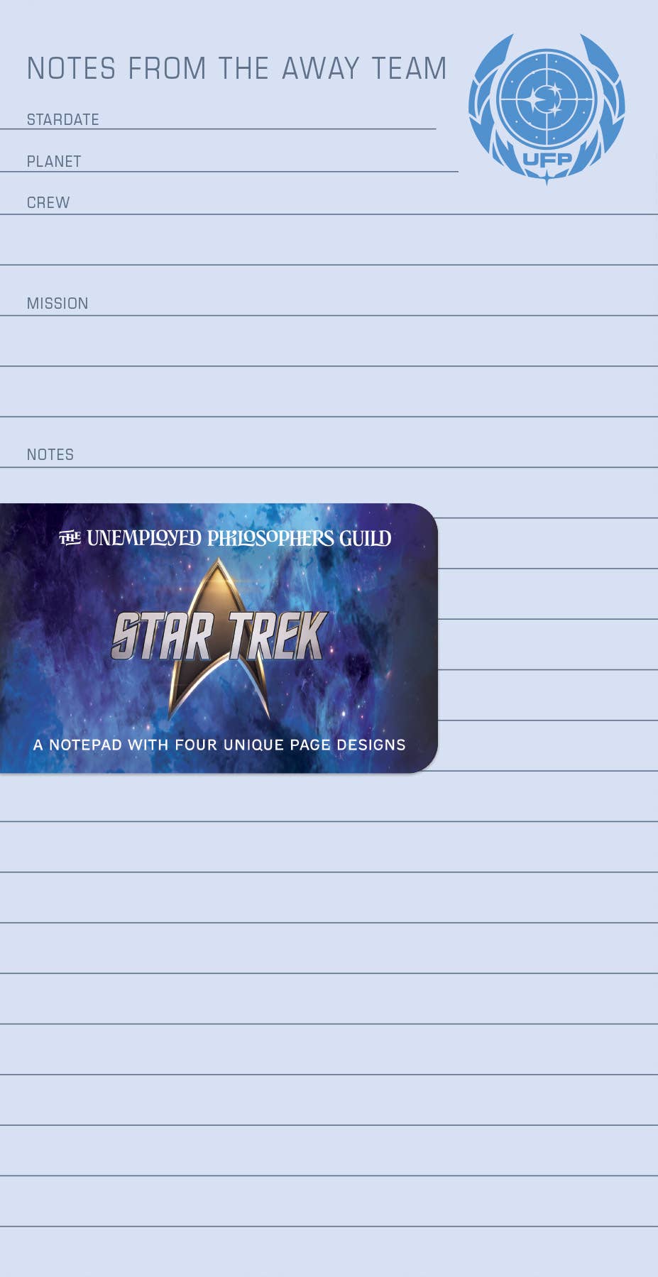 Unemployed Philosophers Guild - Star Trek Notepad