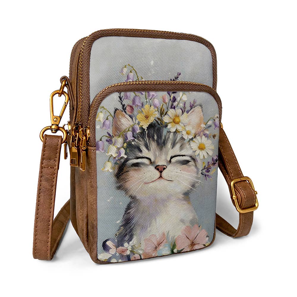 ANNGOTI - Charming Kitten Crossbody Bag