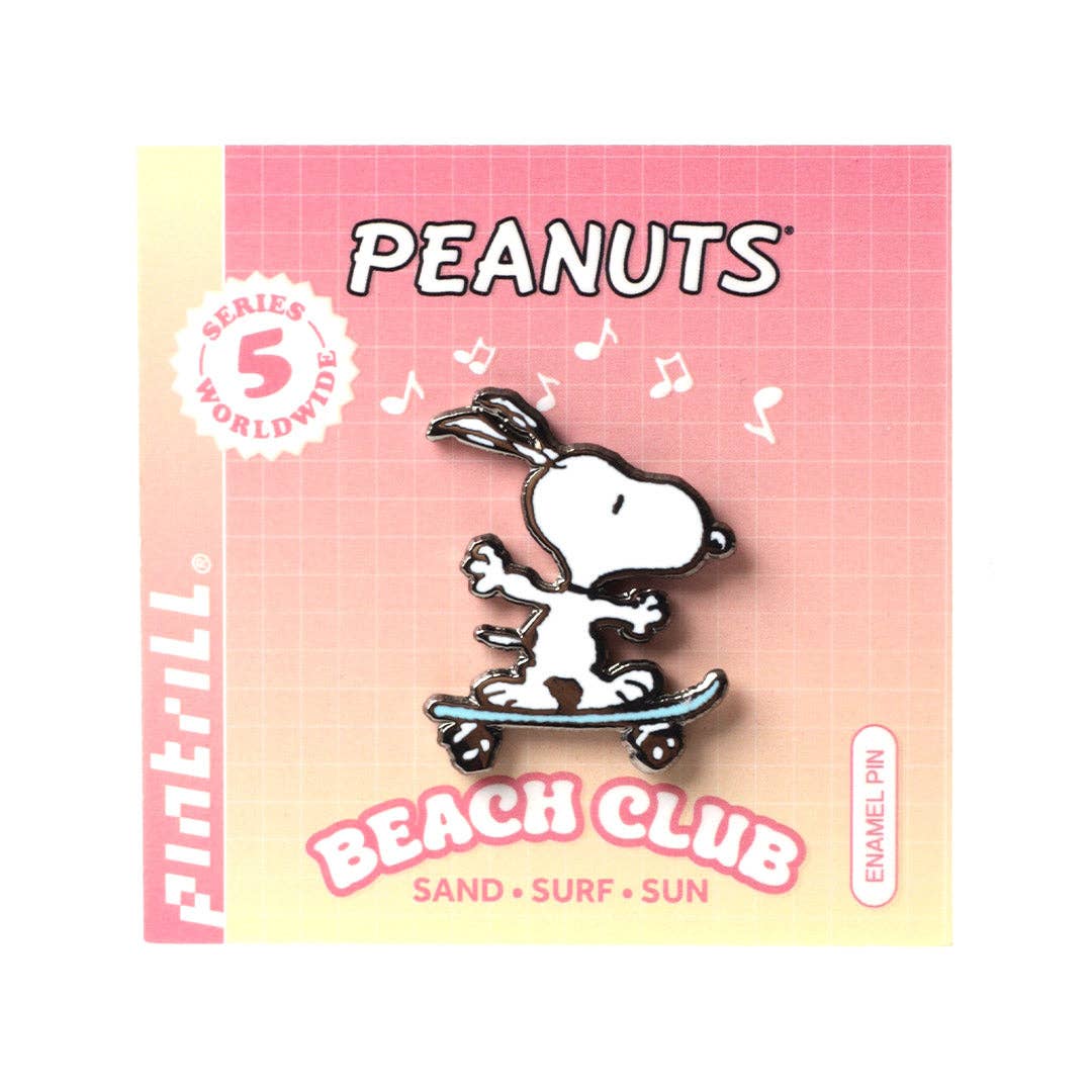PINTRILL - Snoopy Skateboard Beach Pin