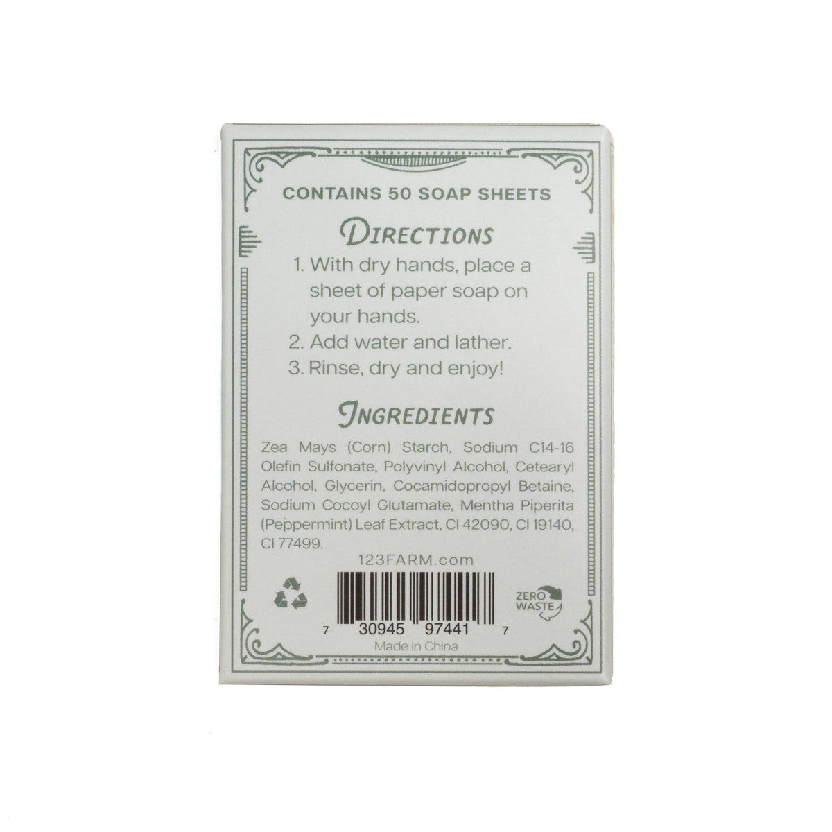Paper Soap – Sweet Peppermint