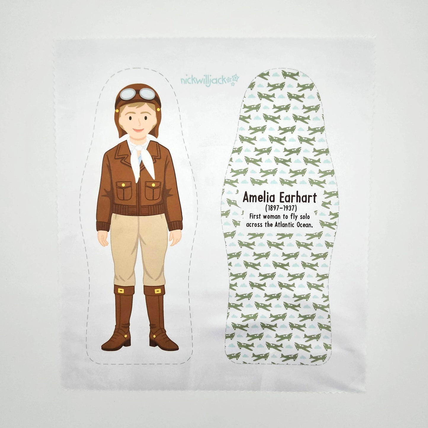 Nickwilljack - Sew Your Own Amelia Earhart Doll Kit