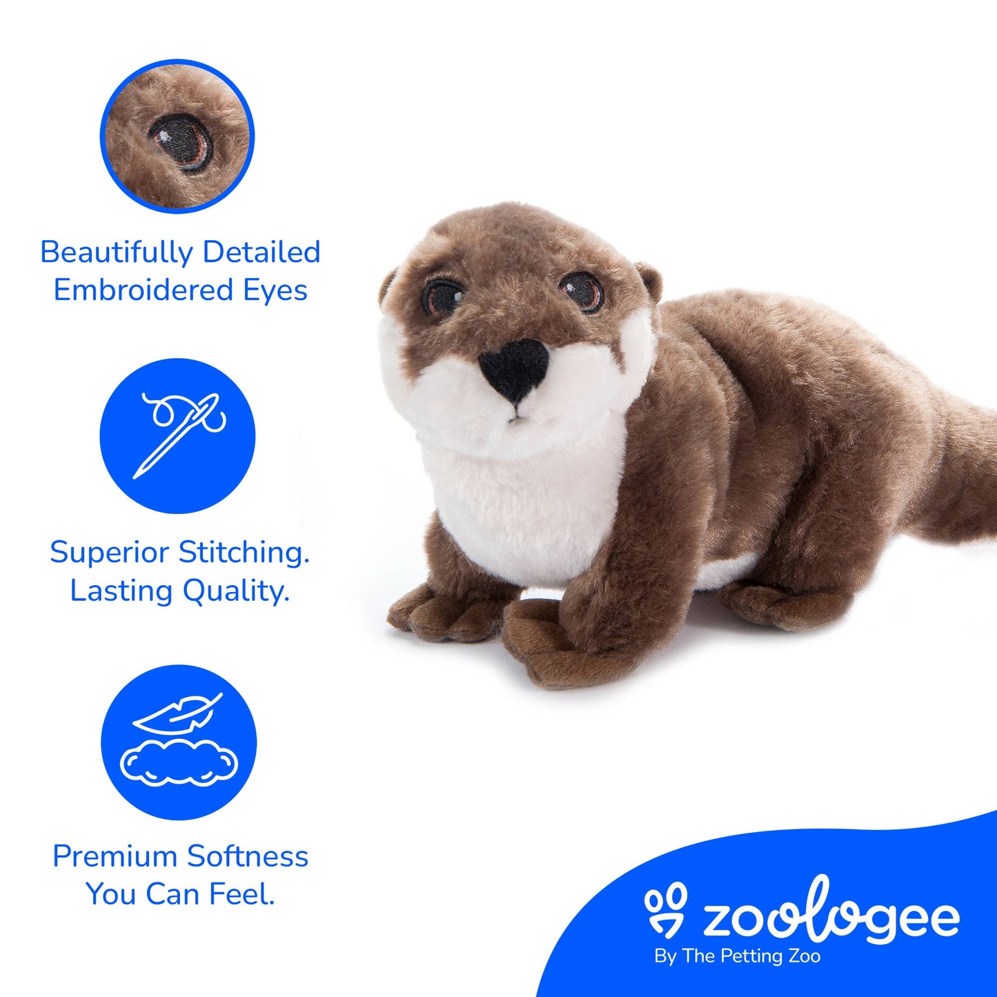 The Petting Zoo - Recycled Earth Keeperz River Otter medium 17"