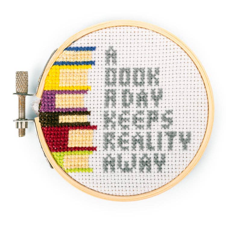 Kikkerland Design Inc - Books Mini Cross Stitch Embroidery