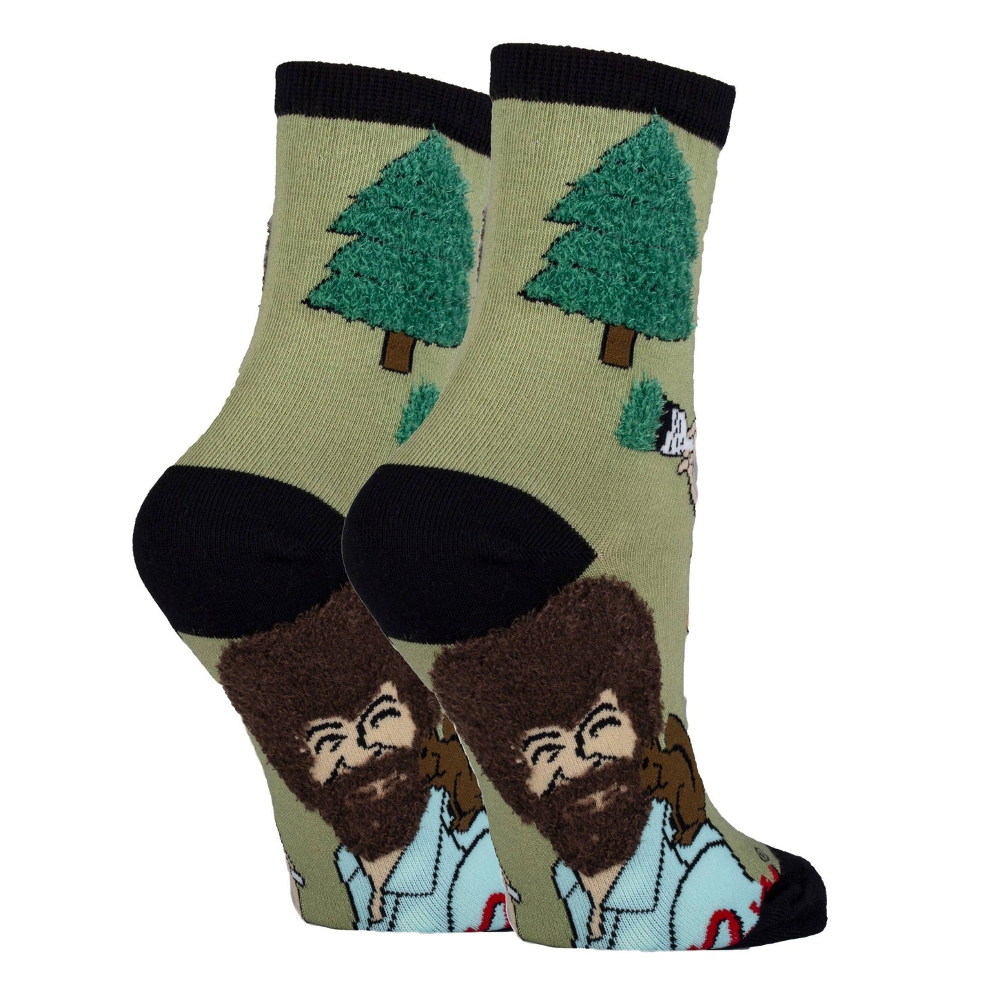 Oooh Yeah/Sock It Up/Oooh Geez Slippers - Painting Bob Ross  Women's Socks