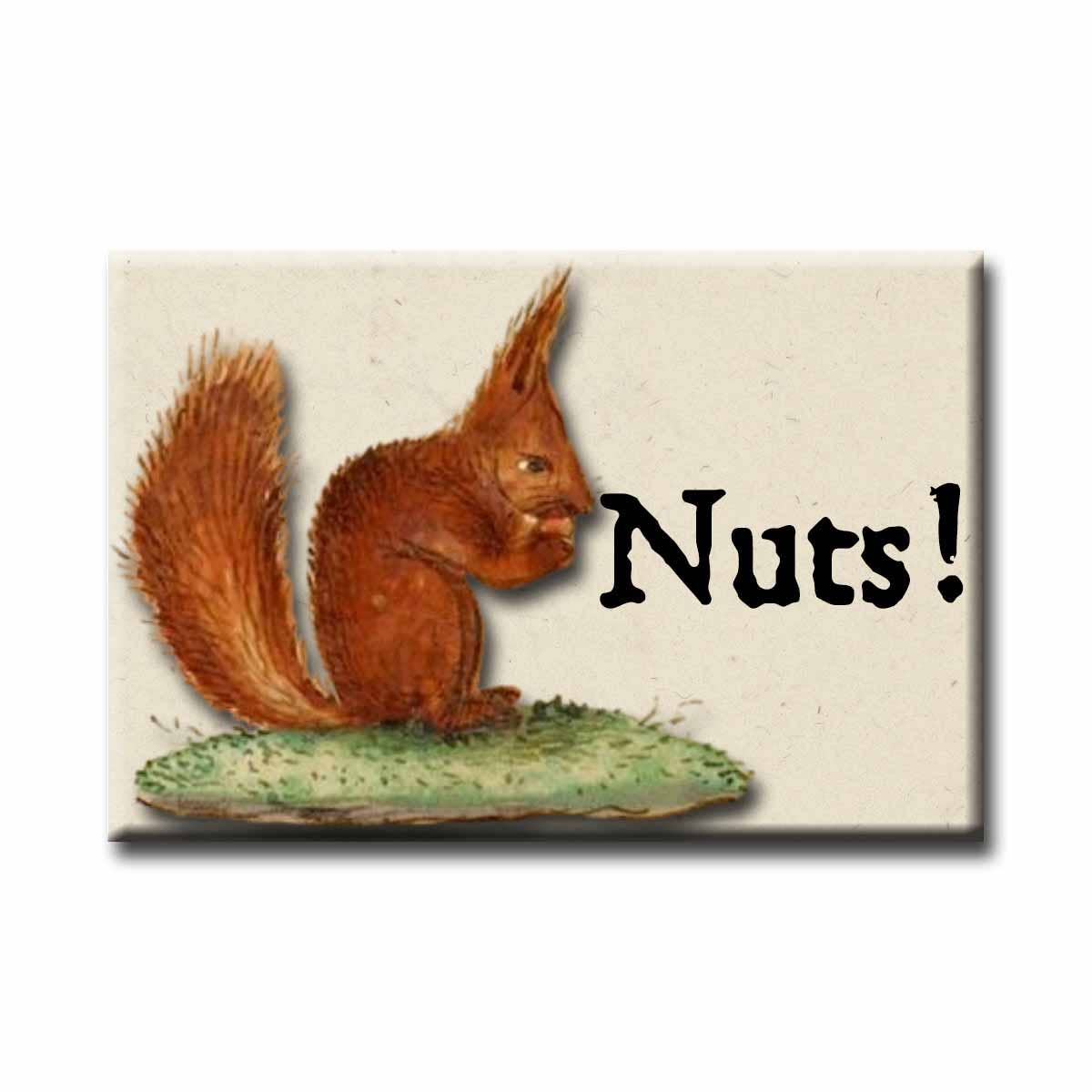 ChicalooKate - Medieval Marginalia Nuts Refrigerator Magnet