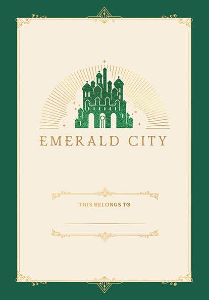 Insight Editions - Wicked: Emerald City Journal with Ribbon Charm