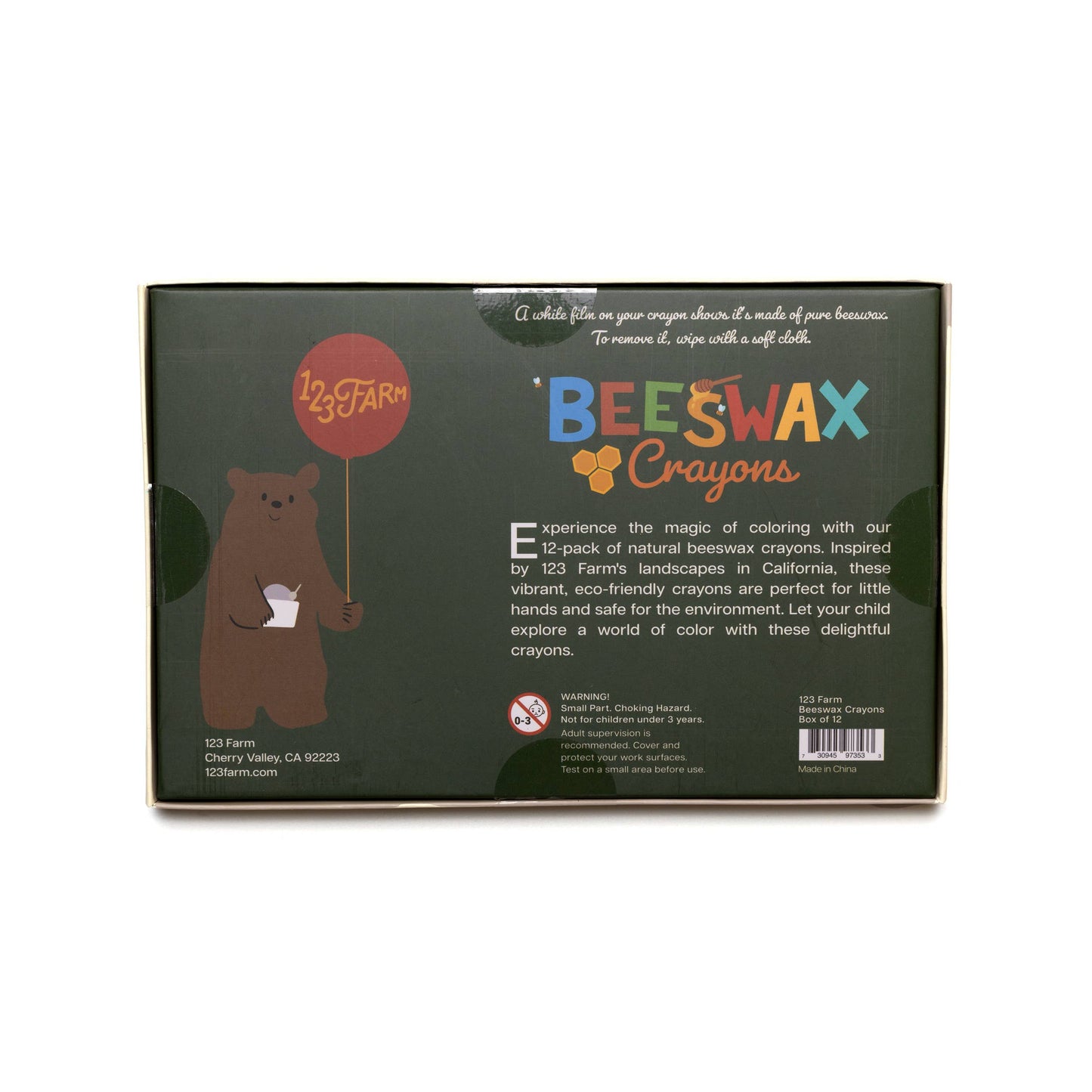 123 Farm - 12 Beeswax Crayons