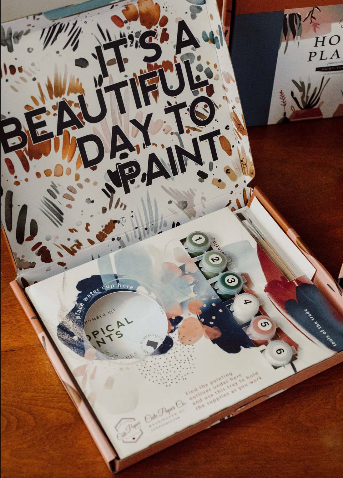 Cate Paper Co. - Flock and Flower Paint-By-Numbers Kit