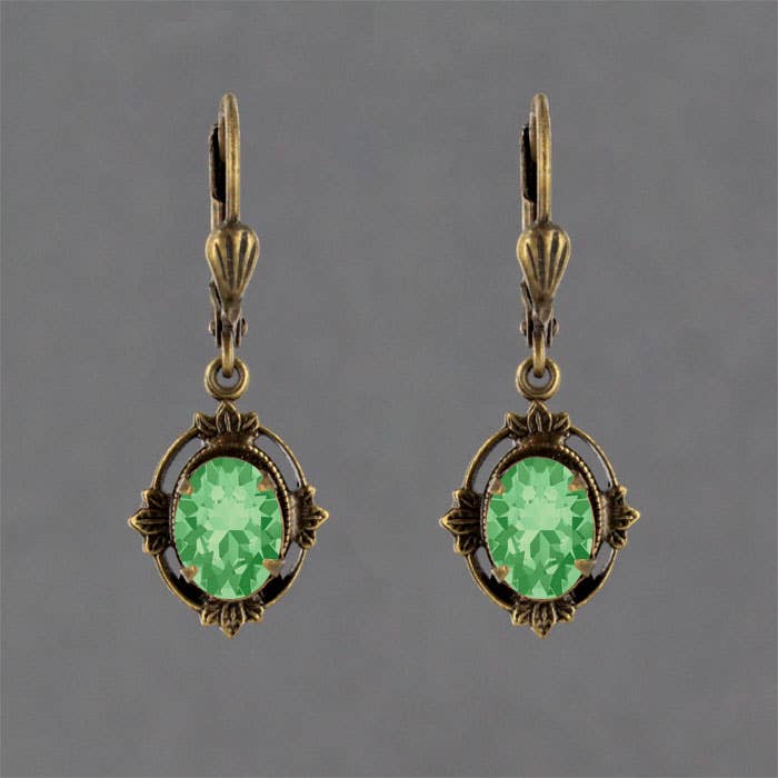 Sadie Green's Jewelry - Leaf Frame Earring