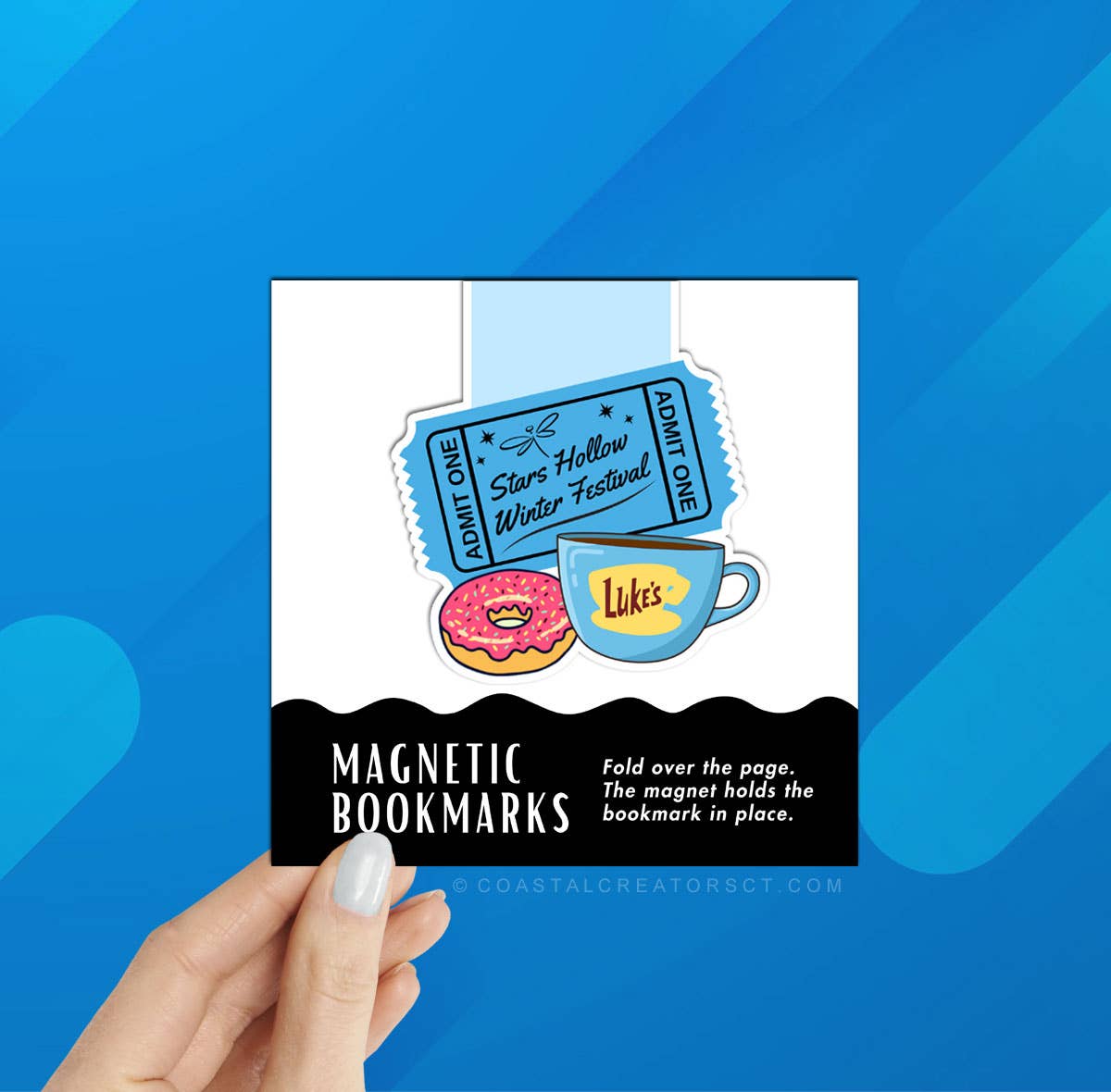 Coastal Creators of Connecticut - Gilmore Girls Winter Festival Magnetic Bookmark (Packaged)