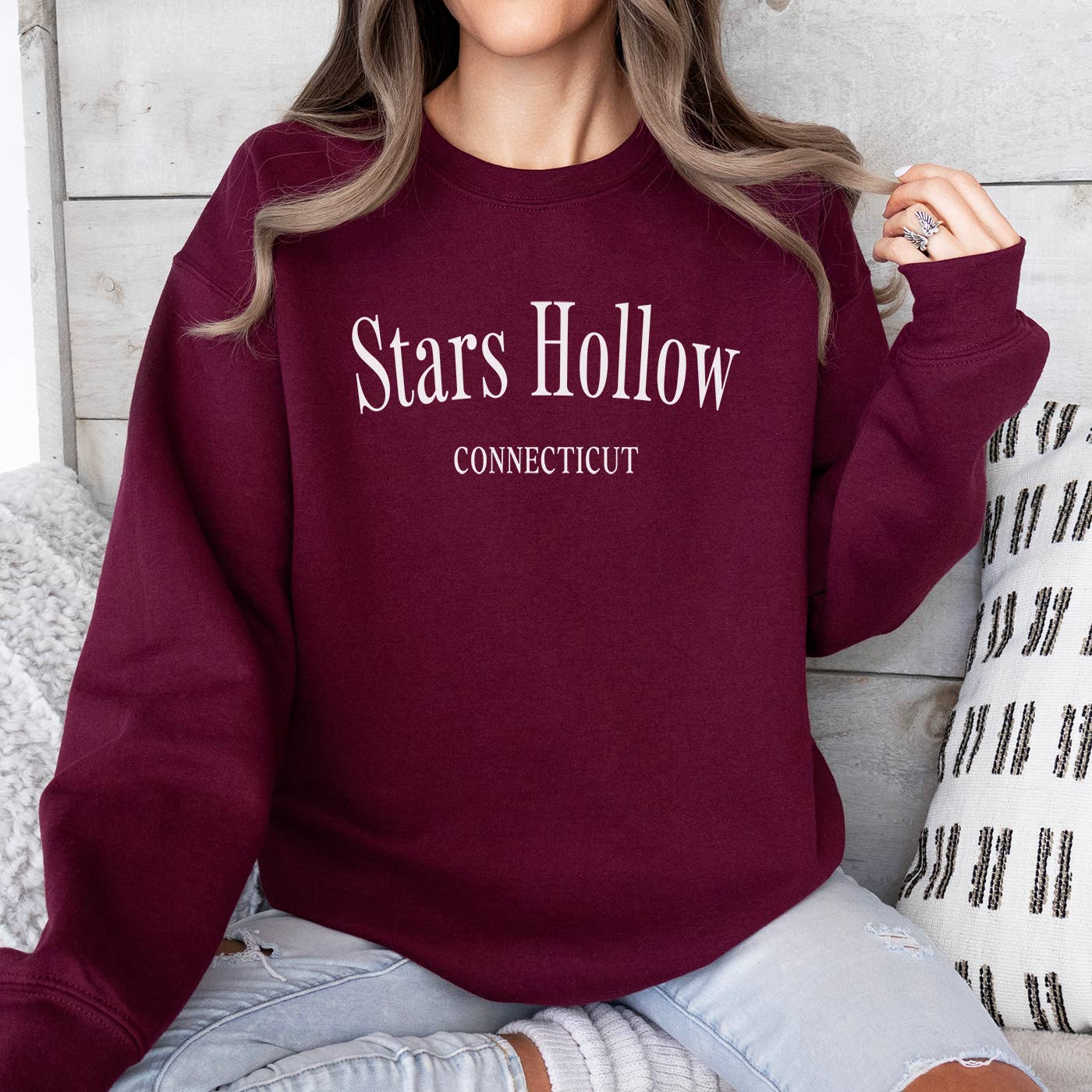 Painted Lavender - Stars Hollow Conneticut  Sweatshirt