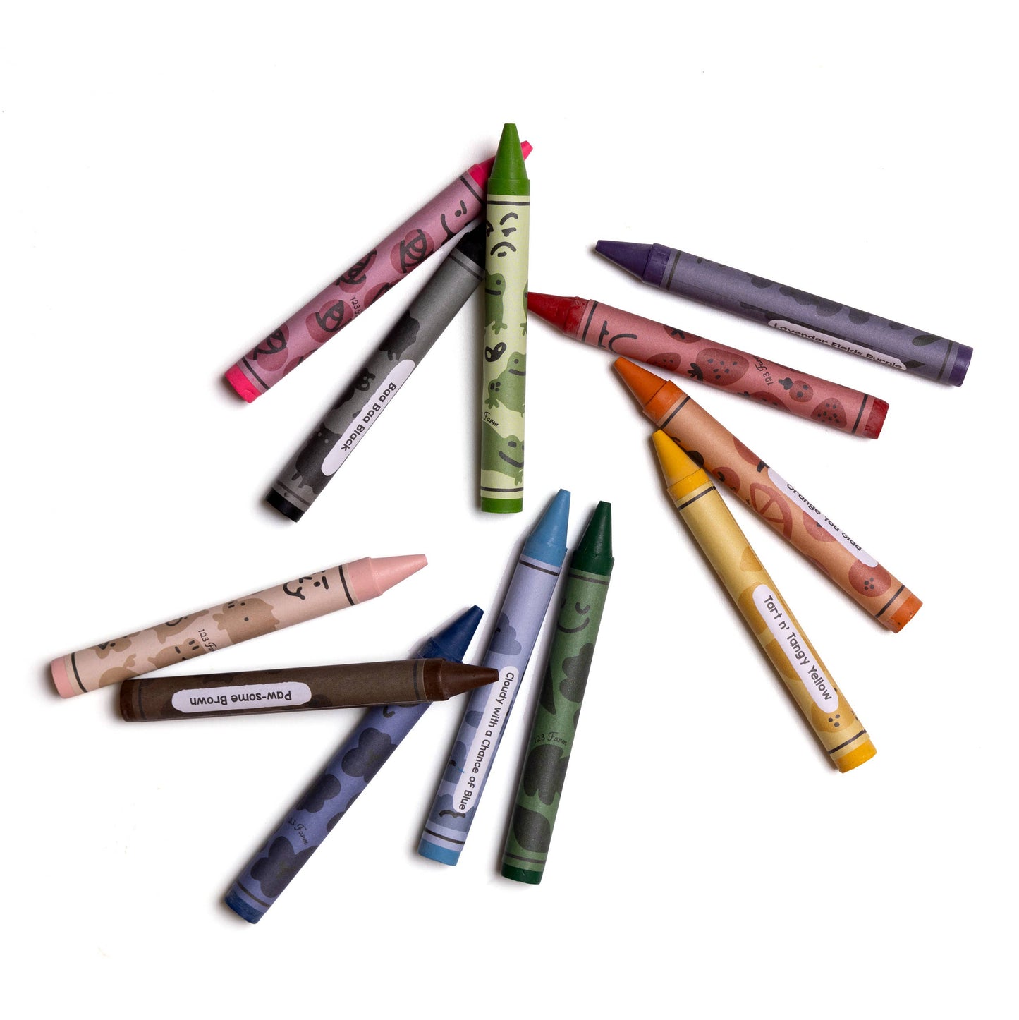 123 Farm - 12 Beeswax Crayons