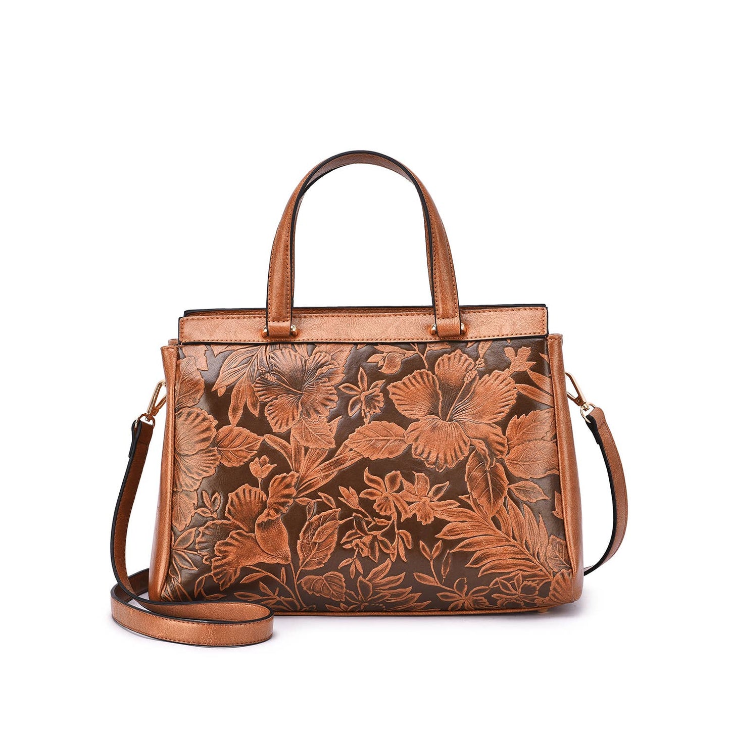 Mellow World - Salome 3D Embossed Floral Satchel