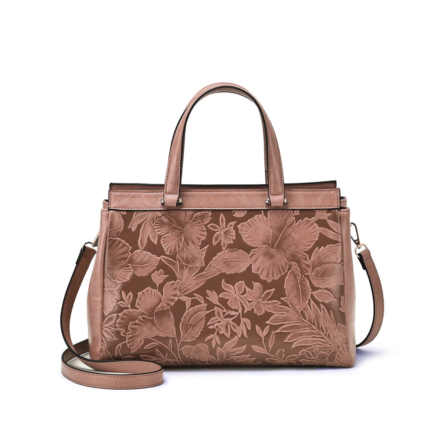 Mellow World - Salome 3D Embossed Floral Satchel