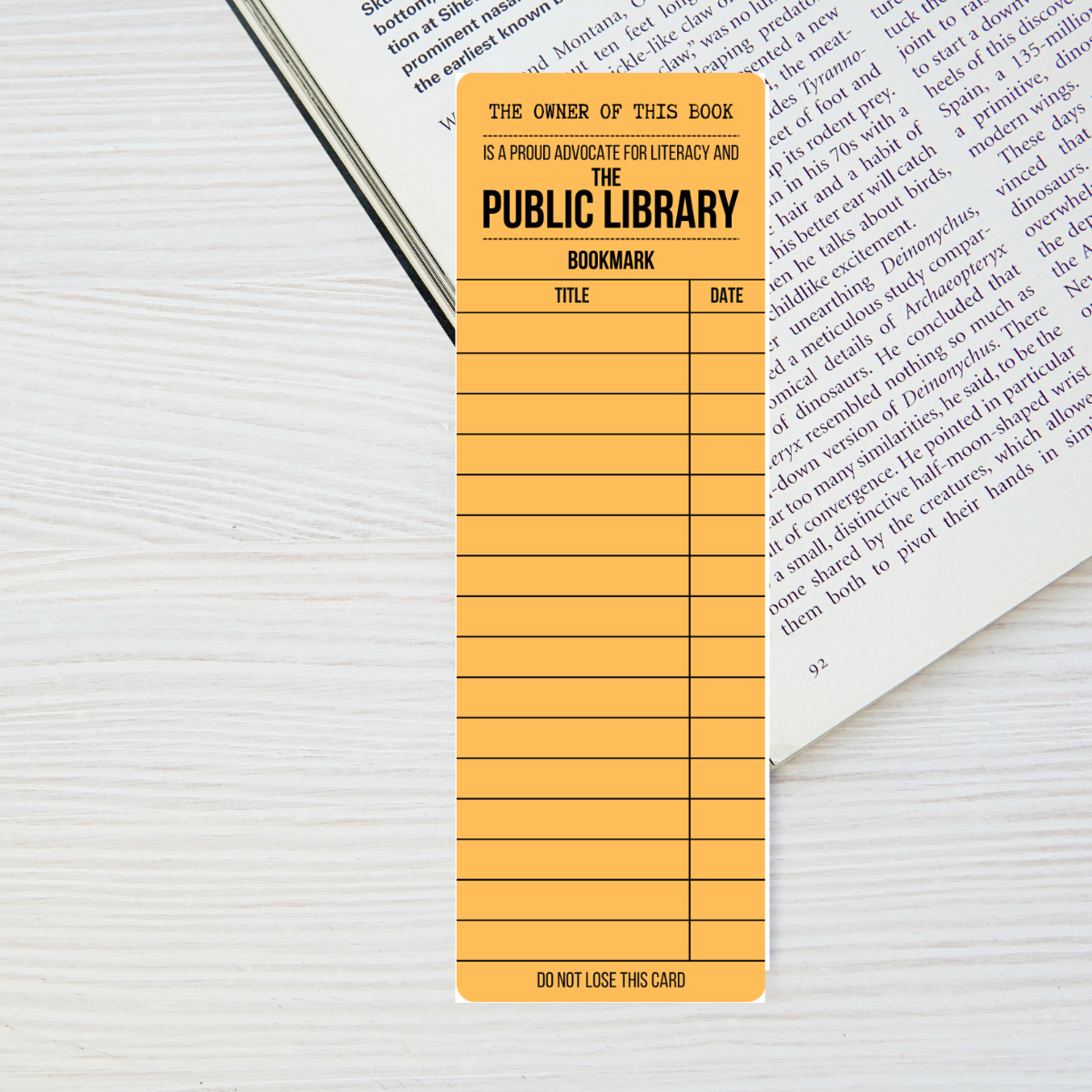 inviting affairs paperie - Public Library Bookmarks