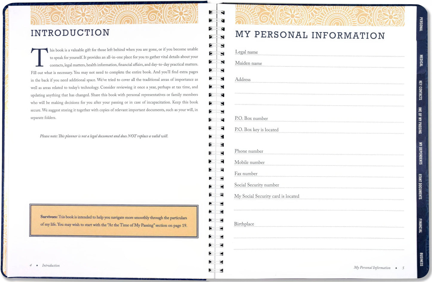 Peter Pauper Press - Peace of Mind Planner